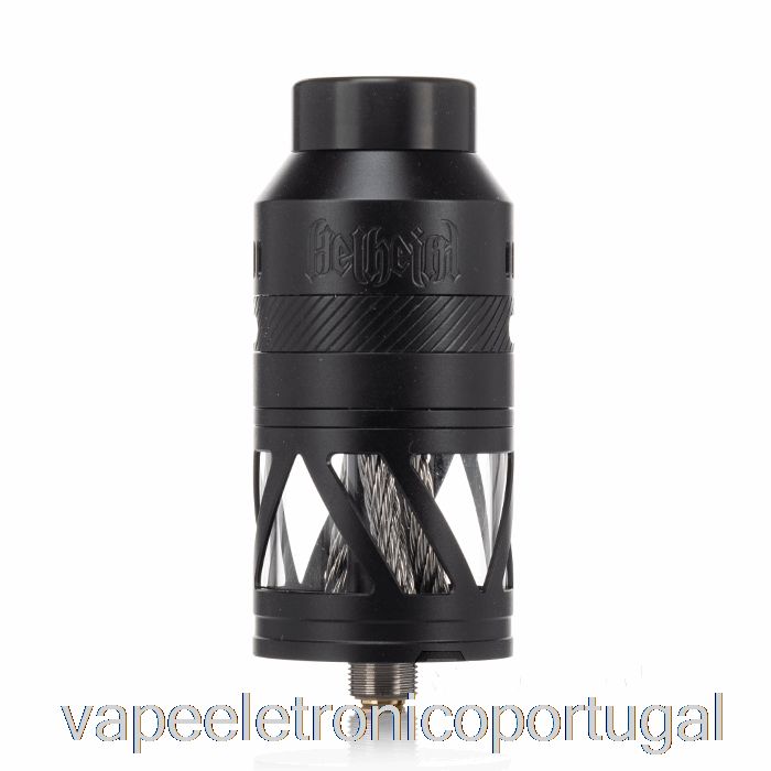 Vape Eletrônico Hellvape Helheim S 25mm Rdta Fosco Totalmente Preto